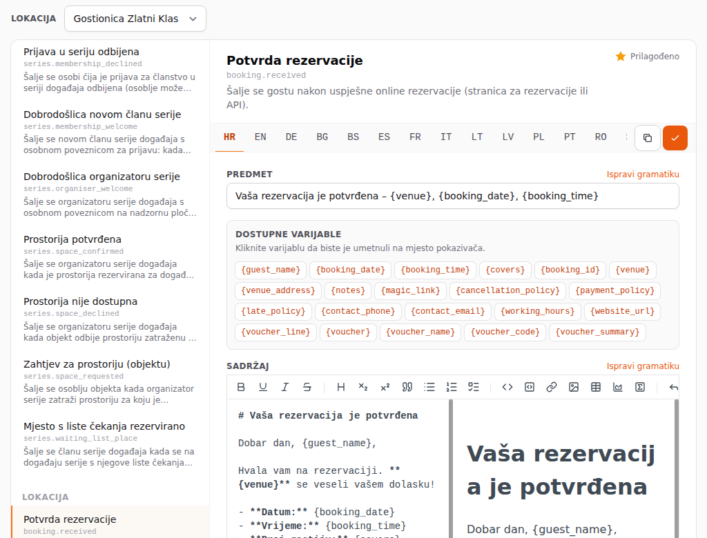 Govorite jezikom svojih gostiju
